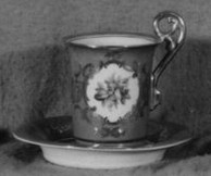 Hochhenkeltasse - Gedeck: Werbebild um 1930.