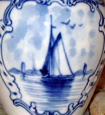 Delft-Motiv: Segler