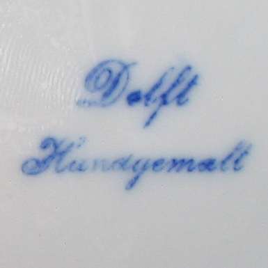 Stempelung: Delft Handgemalt