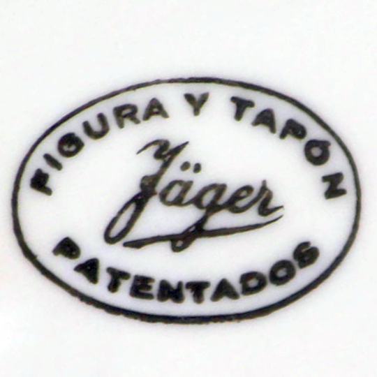 Figura y Tapón. Jäger. Patentados (Figur und Stöpsel. Jäger. Patentiert)