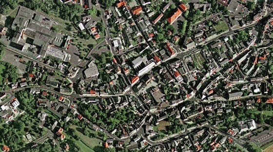 Ein Blick aus dem All von Google-Maps