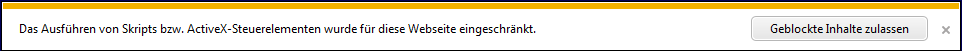 Geblockte Inhalte zulassen ...